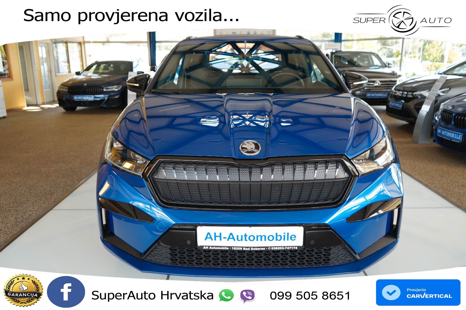 Škoda Enyaq iV 80 82 kWh (204 KS) SportLine LED+GR SJED+ACC