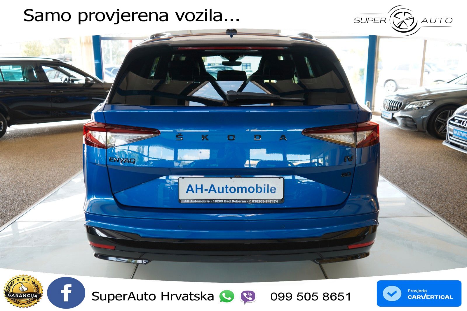 Škoda Enyaq iV 80 82 kWh (204 KS) SportLine LED+GR SJED+ACC