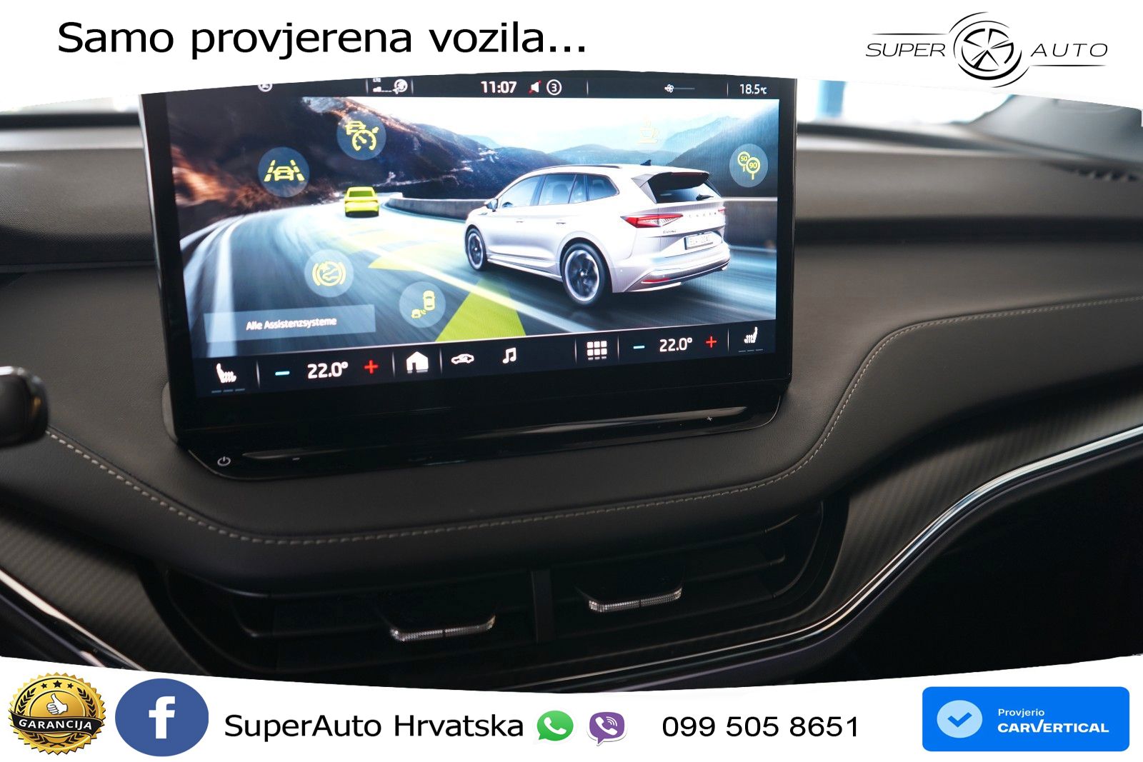 Škoda Enyaq iV 80 82 kWh (204 KS) SportLine LED+GR SJED+ACC