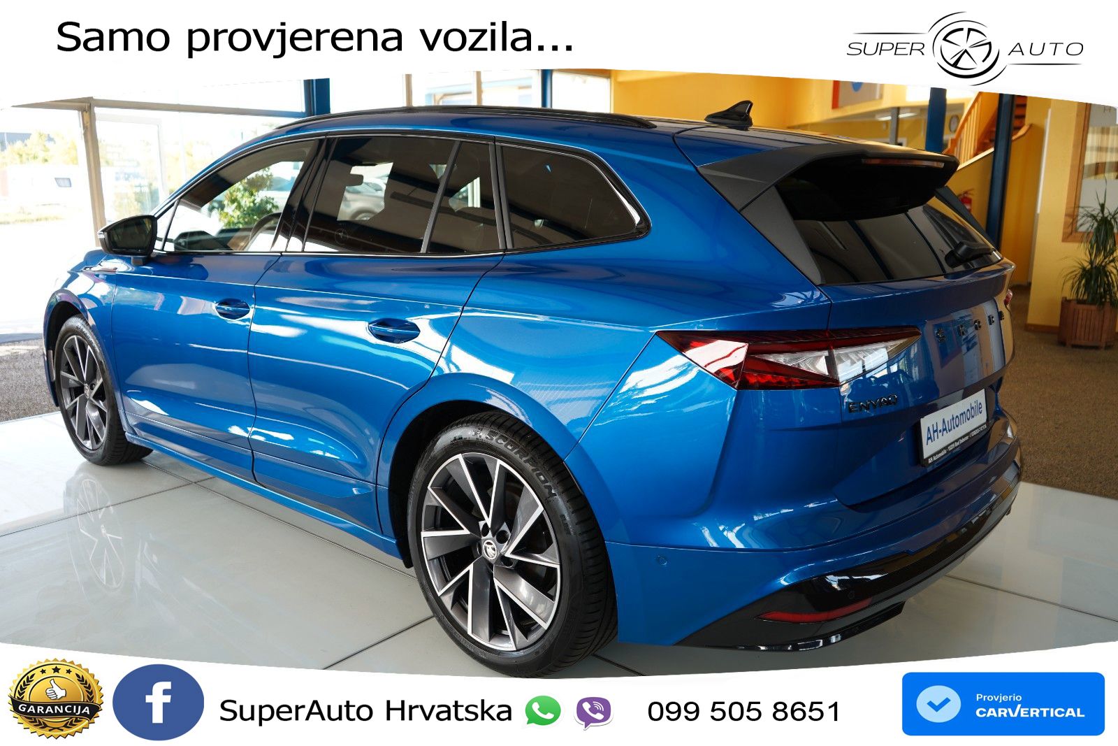 Škoda Enyaq iV 80 82 kWh (204 KS) SportLine LED+GR SJED+ACC