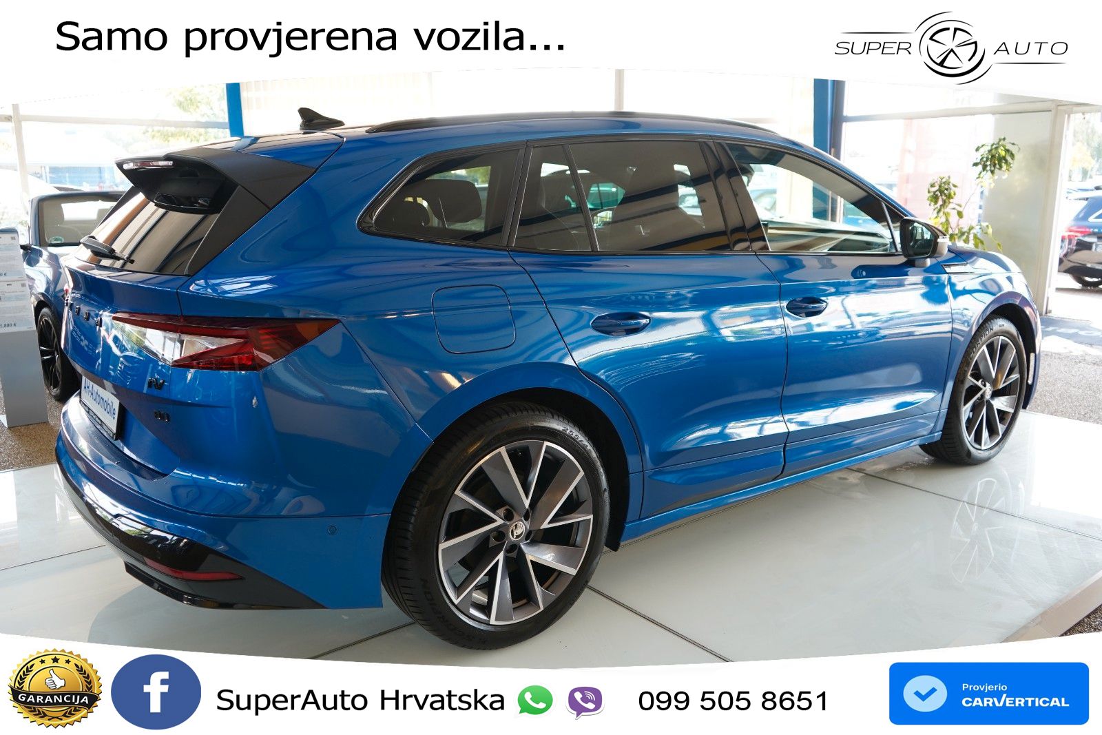 Škoda Enyaq iV 80 82 kWh (204 KS) SportLine LED+GR SJED+ACC