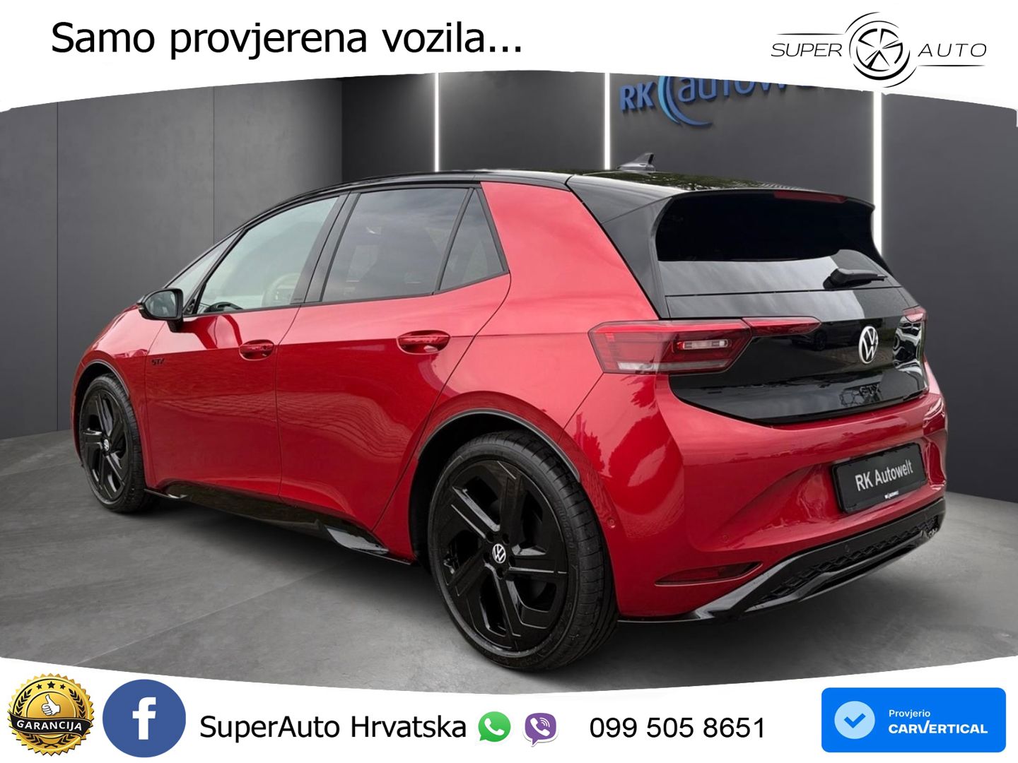 Volkswagen ID.3 GTX Performance 84 kWh (326 KS) LED+GR SJED+ACC