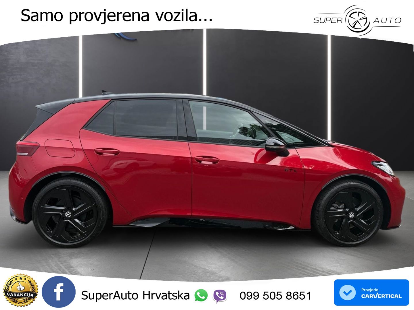 Volkswagen ID.3 GTX Performance 84 kWh (326 KS) LED+GR SJED+ACC