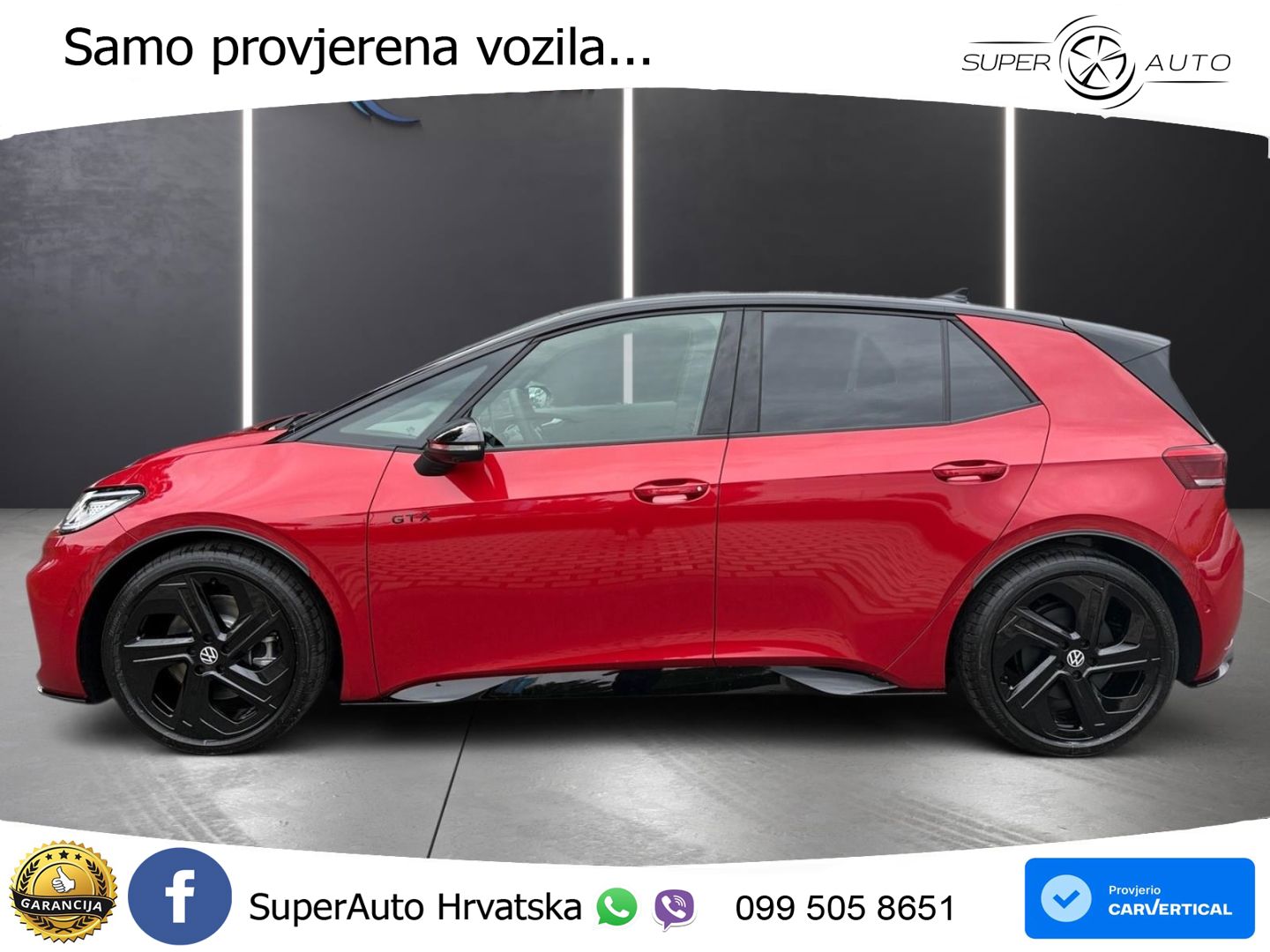Volkswagen ID.3 GTX Performance 84 kWh (326 KS) LED+GR SJED+ACC