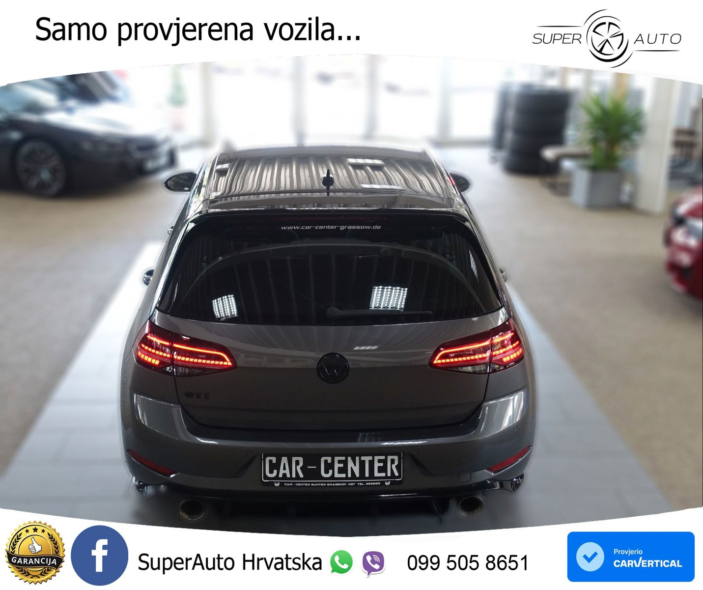 Volkswagen Golf 7 2.0 GTI Performance DSG 245 KS, LED+GR SJED+ACC