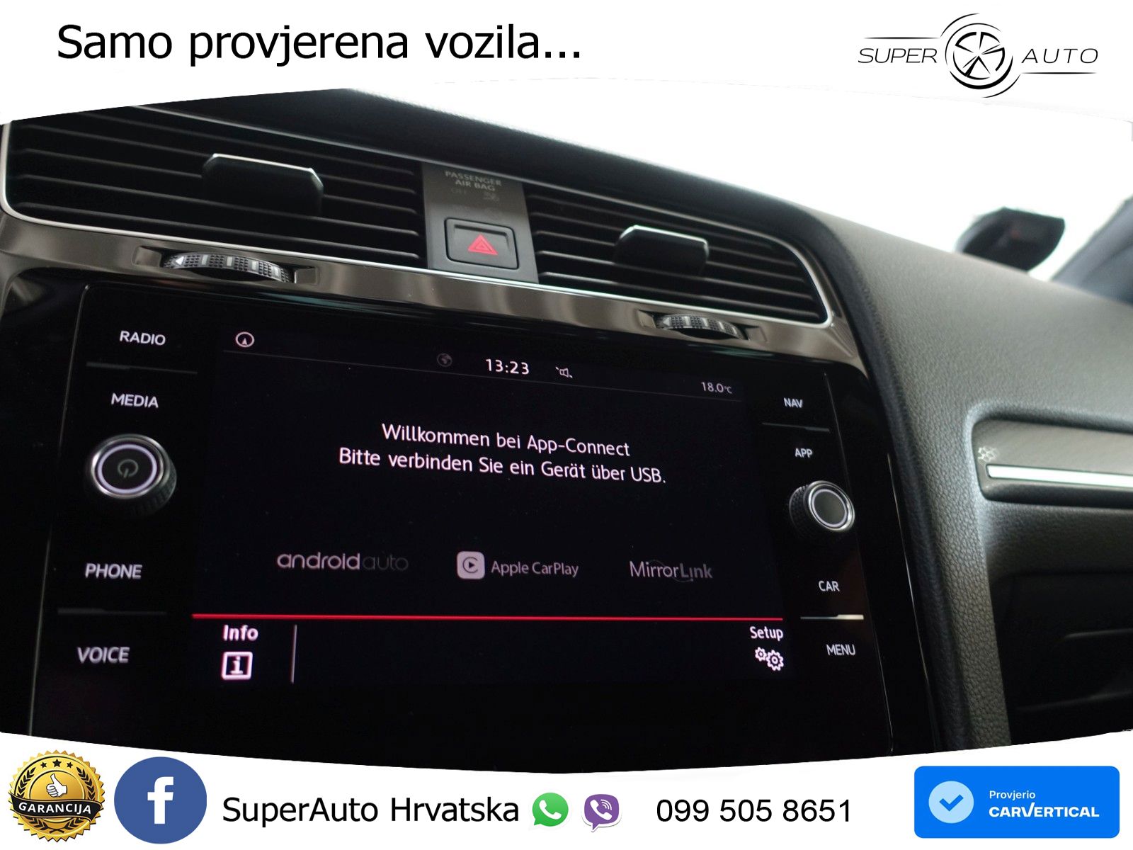 Volkswagen Golf 7 2.0 GTI Performance DSG 245 KS, LED+GR SJED+ACC