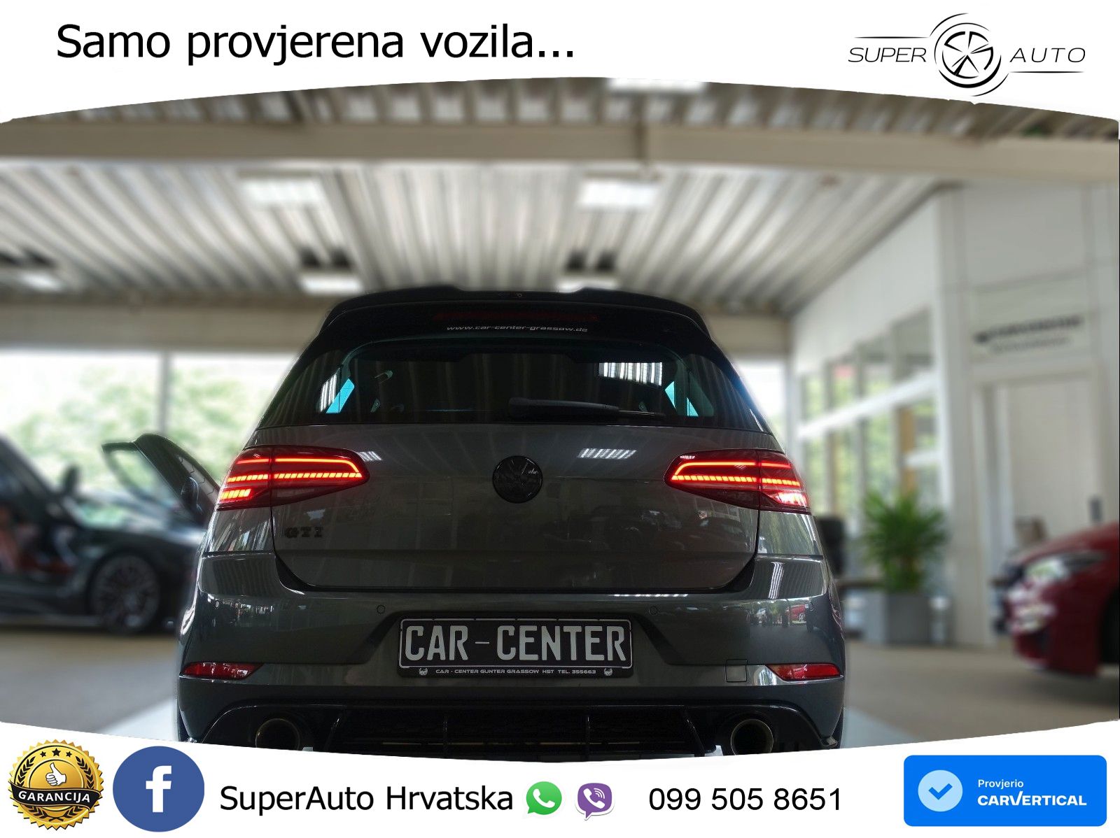 Volkswagen Golf 7 2.0 GTI Performance DSG 245 KS, LED+GR SJED+ACC