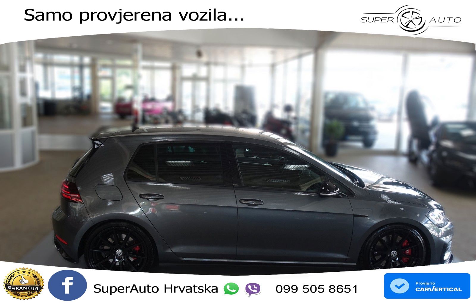 Volkswagen Golf 7 2.0 GTI Performance DSG 245 KS, LED+GR SJED+ACC