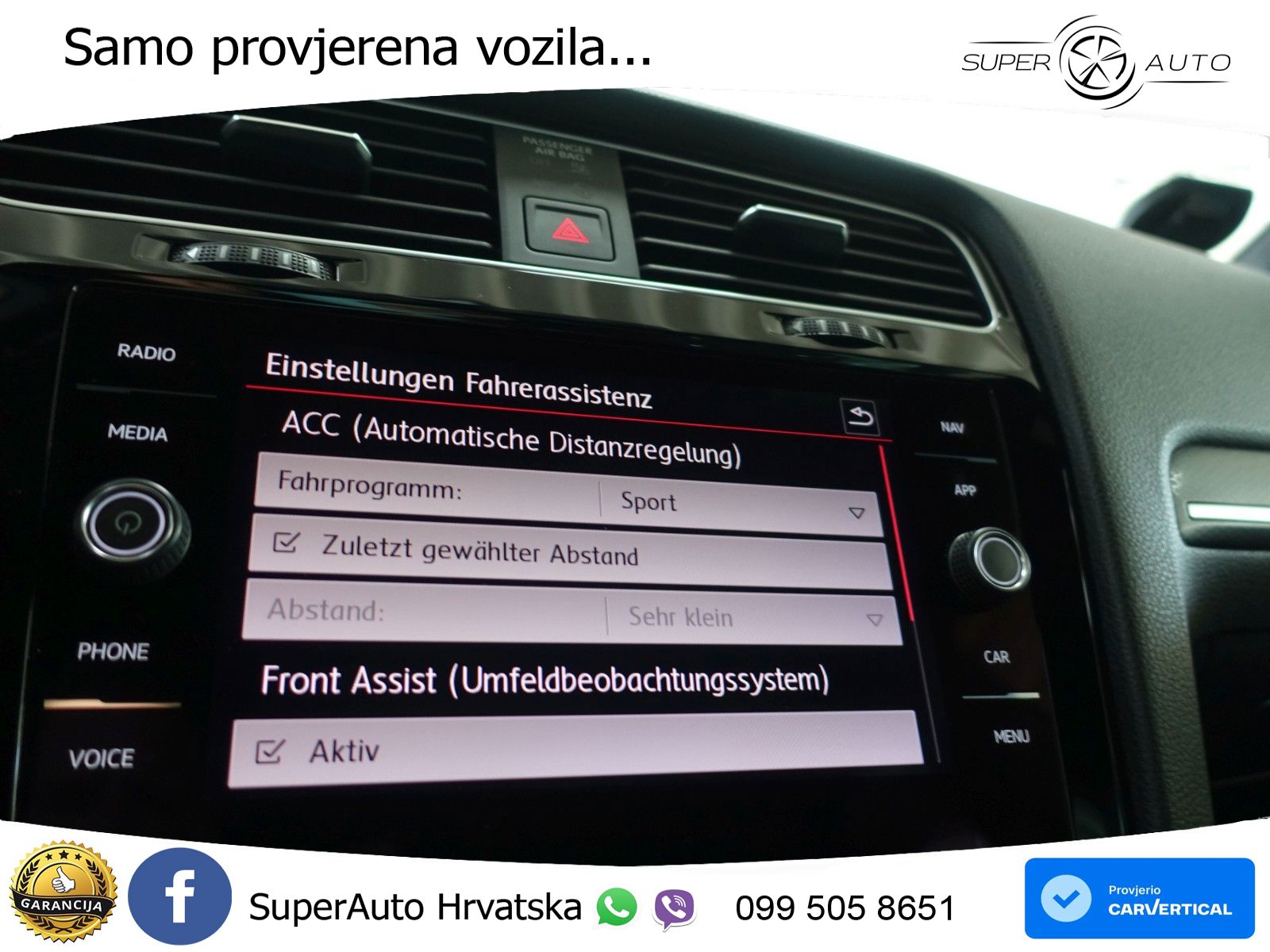 Volkswagen Golf 7 2.0 GTI Performance DSG 245 KS, LED+GR SJED+ACC