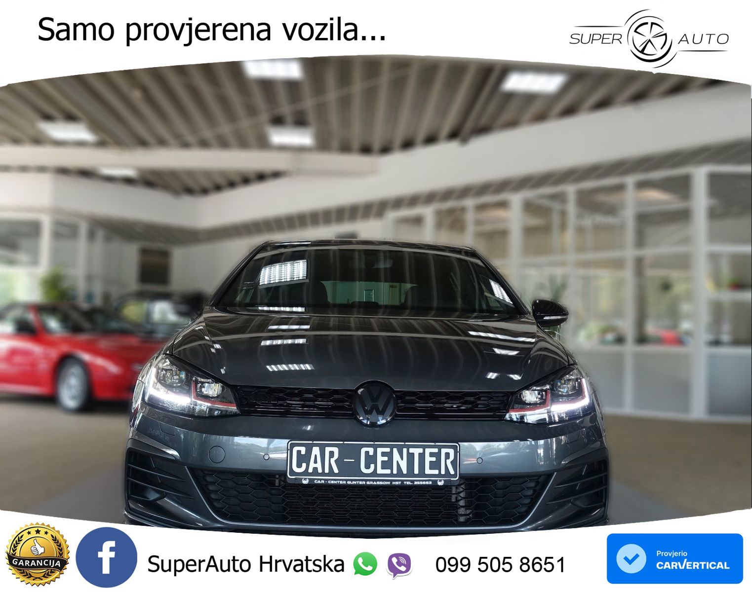 Volkswagen Golf 7 2.0 GTI Performance DSG 245 KS, LED+GR SJED+ACC