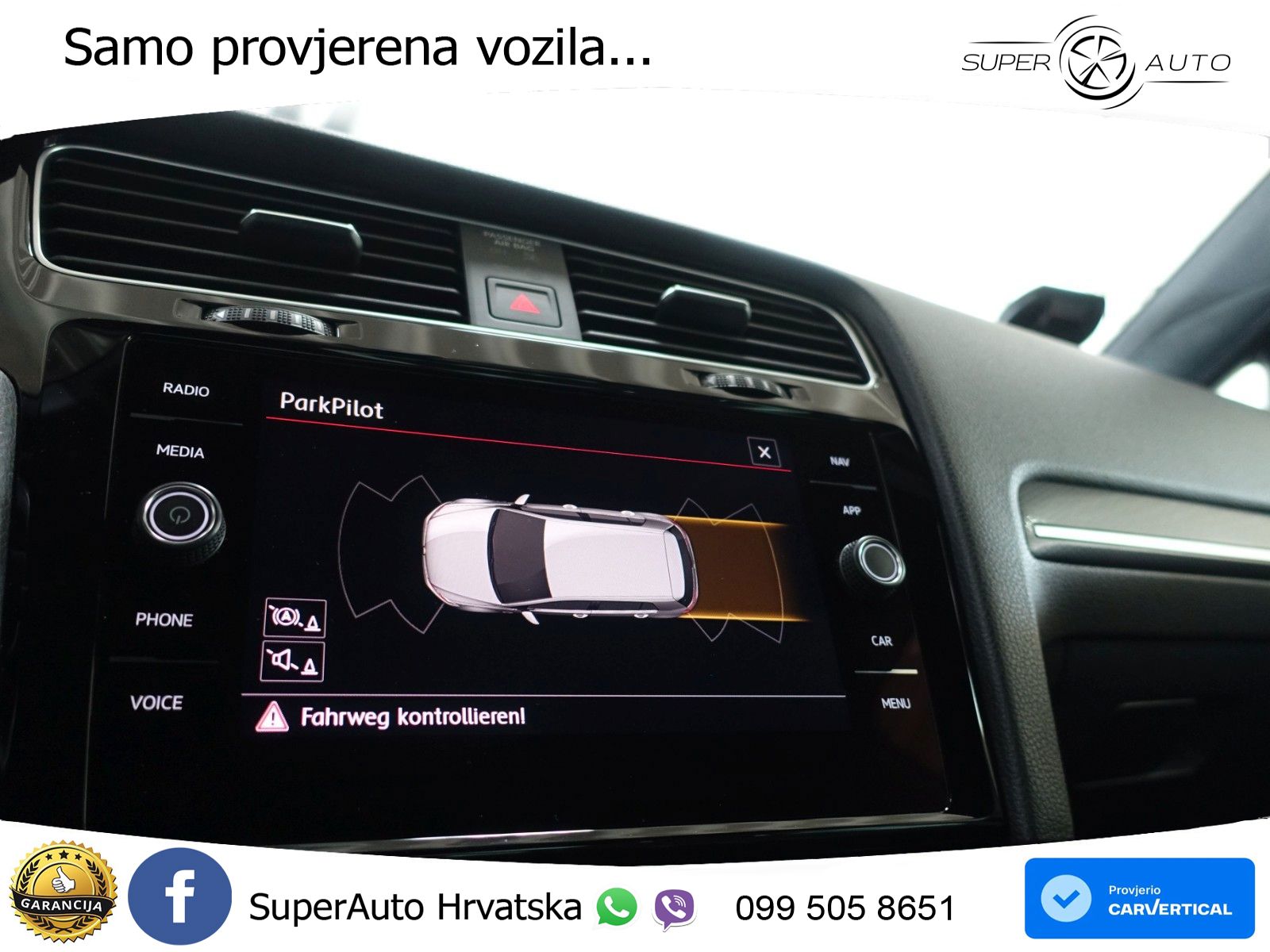 Volkswagen Golf 7 2.0 GTI Performance DSG 245 KS, LED+GR SJED+ACC