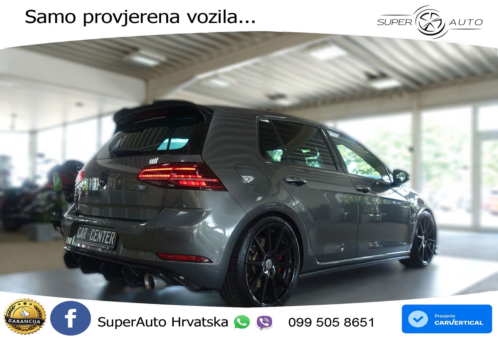 Volkswagen Golf 7 2.0 GTI Performance DSG 245 KS, LED+GR SJED+ACC