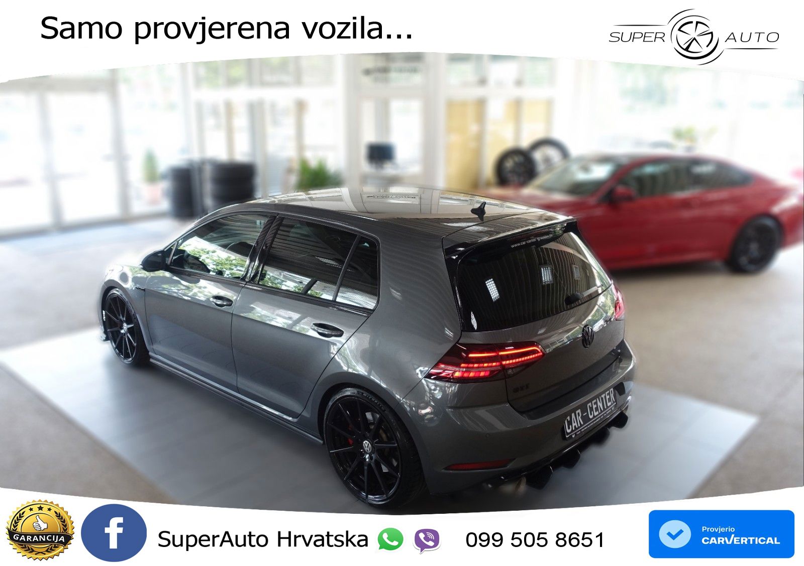 Volkswagen Golf 7 2.0 GTI Performance DSG 245 KS, LED+GR SJED+ACC