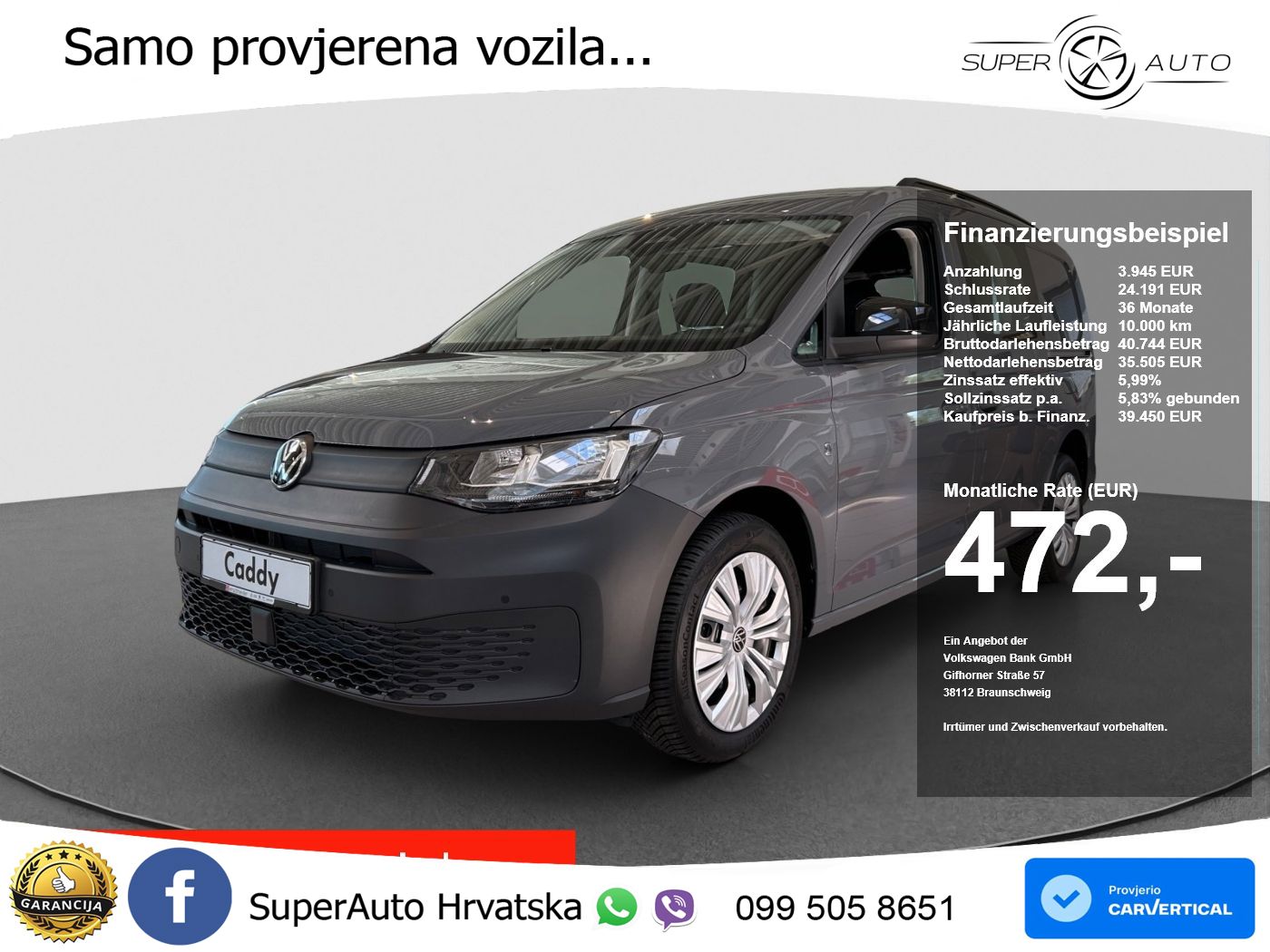 VW Caddy 102 KS
