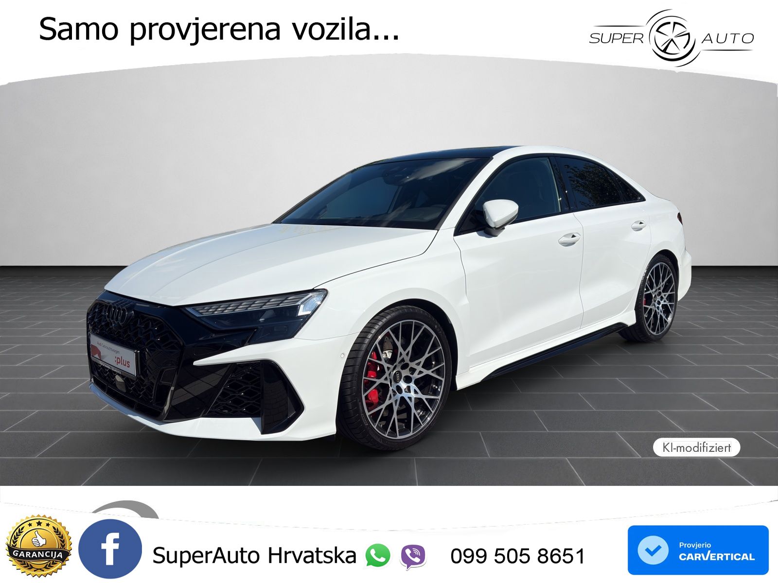Audi RS3 Sedan 2.5 TFSI (400 KS) quattro S tronic LED+GR SJED+ACC
