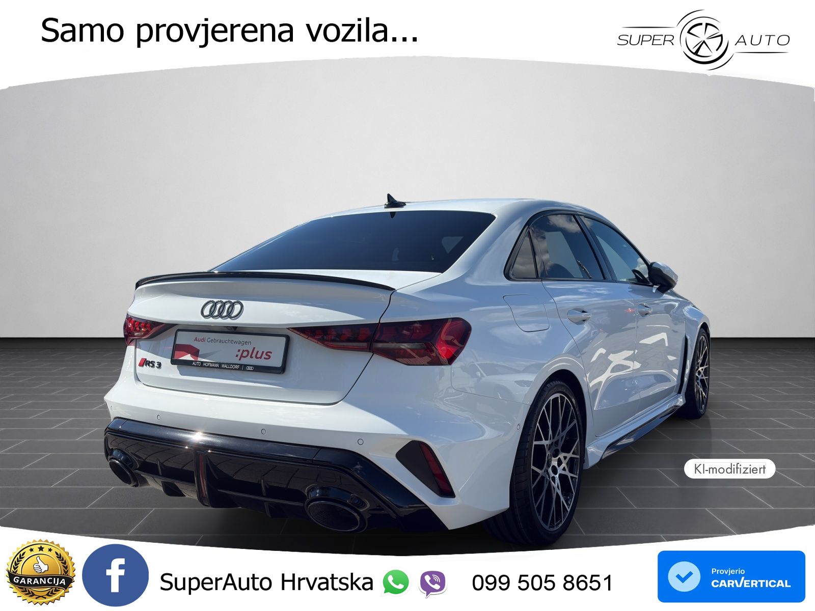 Audi RS3 Sedan 2.5 TFSI (400 KS) quattro S tronic LED+GR SJED+ACC