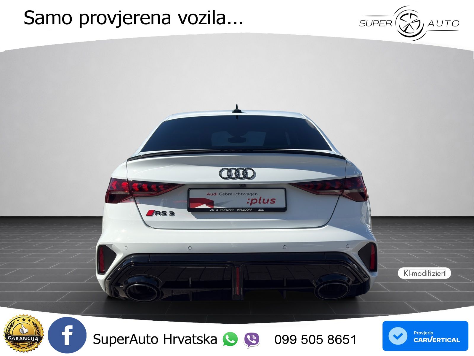 Audi RS3 Sedan 2.5 TFSI (400 KS) quattro S tronic LED+GR SJED+ACC