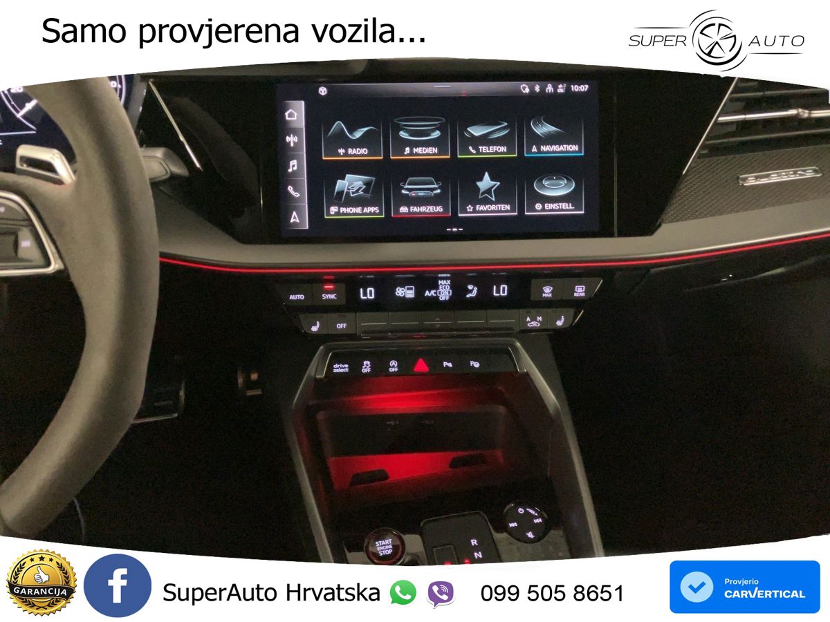 Audi RS3 Sedan 2.5 TFSI (400 KS) quattro S tronic LED+GR SJED+ACC