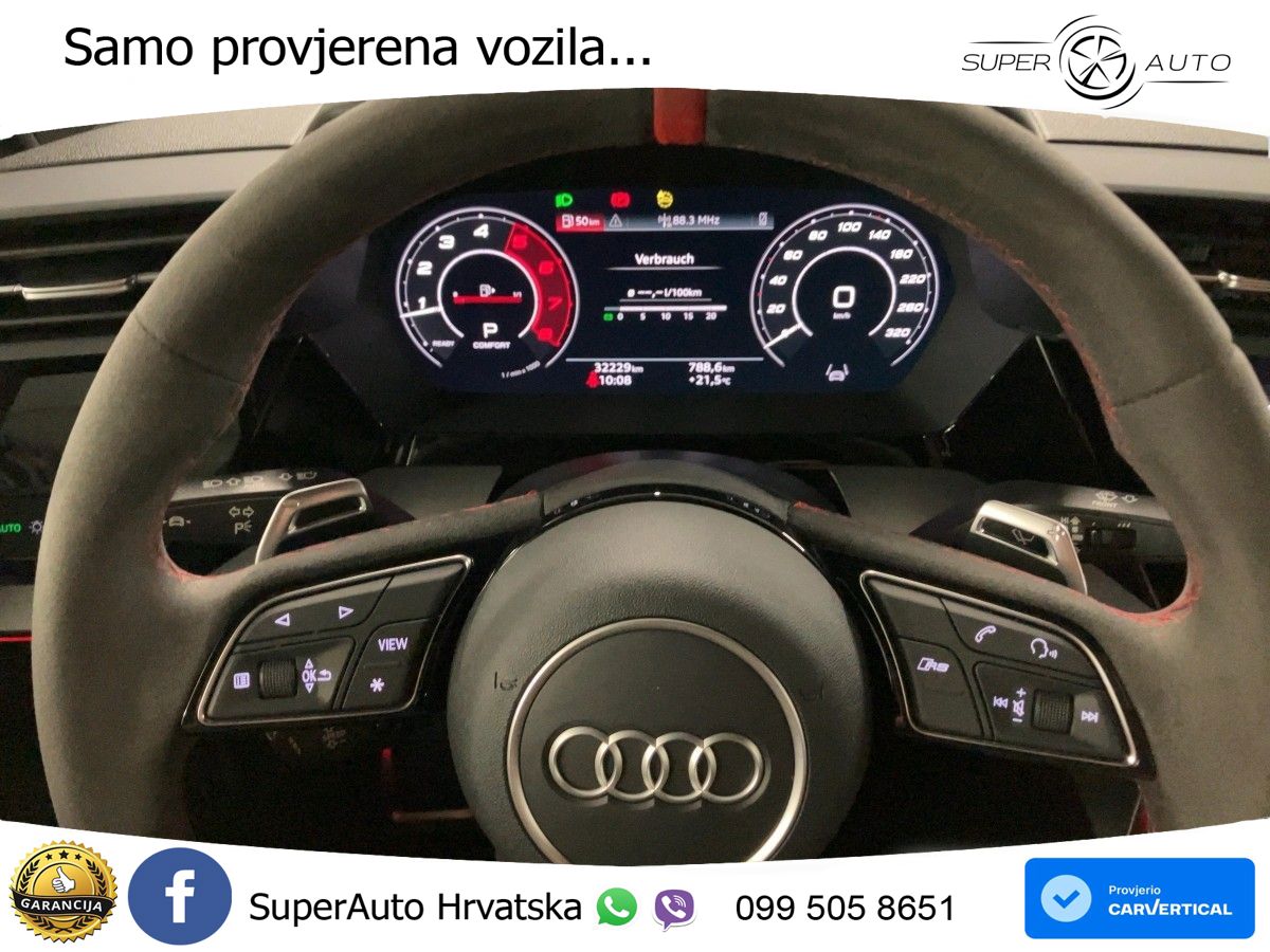 Audi RS3 Sedan 2.5 TFSI (400 KS) quattro S tronic LED+GR SJED+ACC