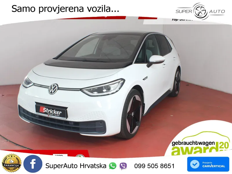Volkswagen ID.3 Pro Performance 62 kWh (204 KS) LED+GR SJED+ACC