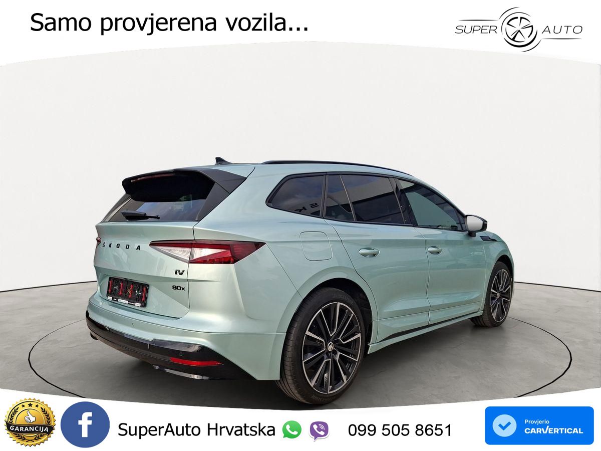 Škoda Enyaq iV 80x 82 kWh (265 KS) AWD LED+GR SJED+ACC