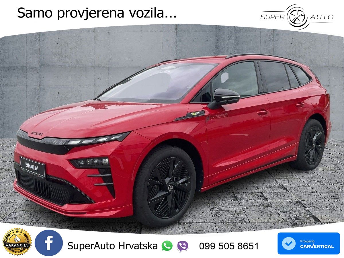 Škoda Enyaq iV RS 82 kWh (340 KS) AWD LED+GR SJED+ACC