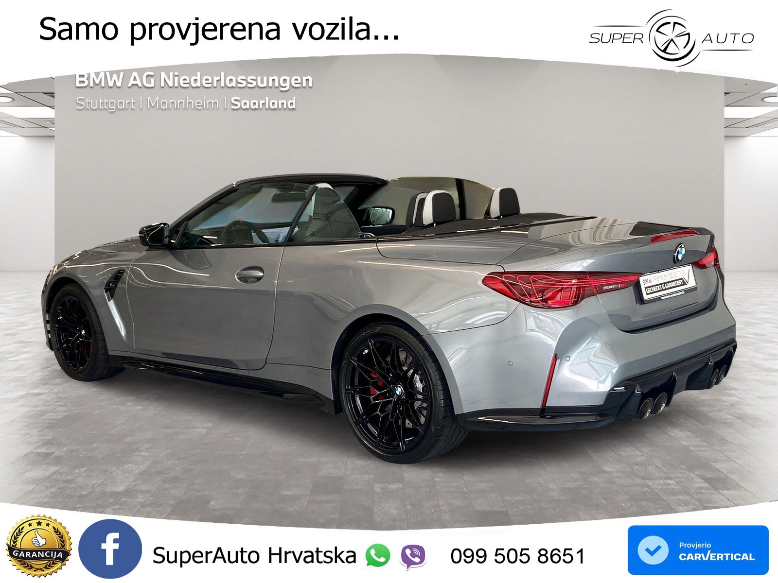 BMW M4 Convertible Competition 3.0 (530 KS) xDrive Steptronic