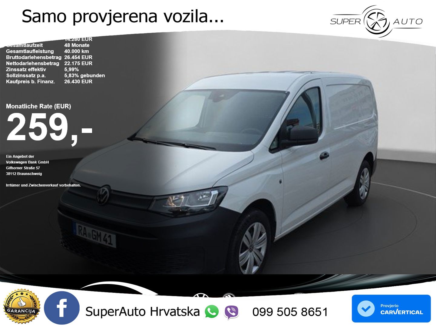 VW Caddy 102 KS