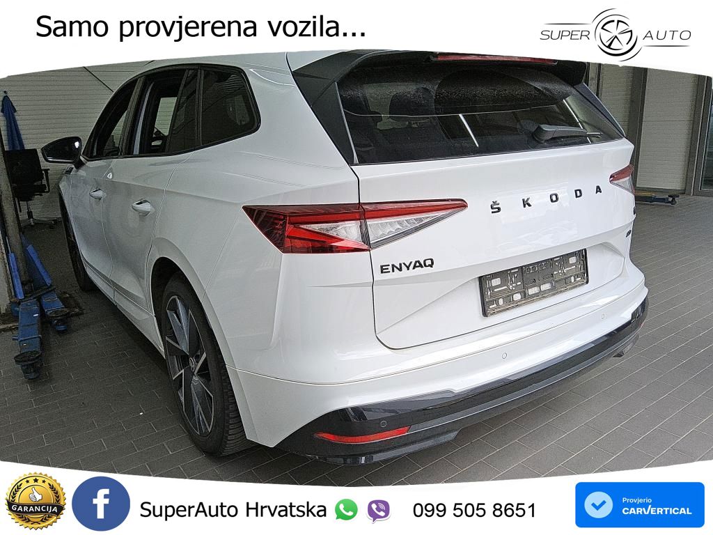 Škoda Enyaq iV 80x 82 kWh (265 KS) AWD SportLine LED+GR SJED+ACC