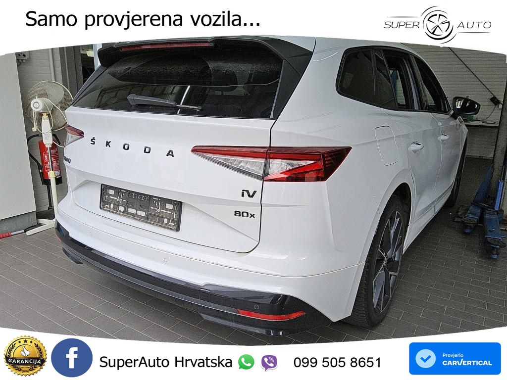 Škoda Enyaq iV 80x 82 kWh (265 KS) AWD SportLine LED+GR SJED+ACC