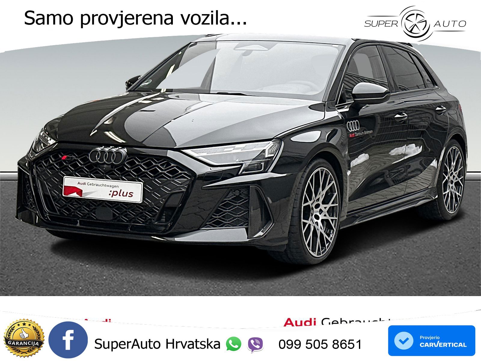 Audi RS3 Sedan 2.5 TFSI (400 KS) quattro S tronic LED+GR SJED+ACC