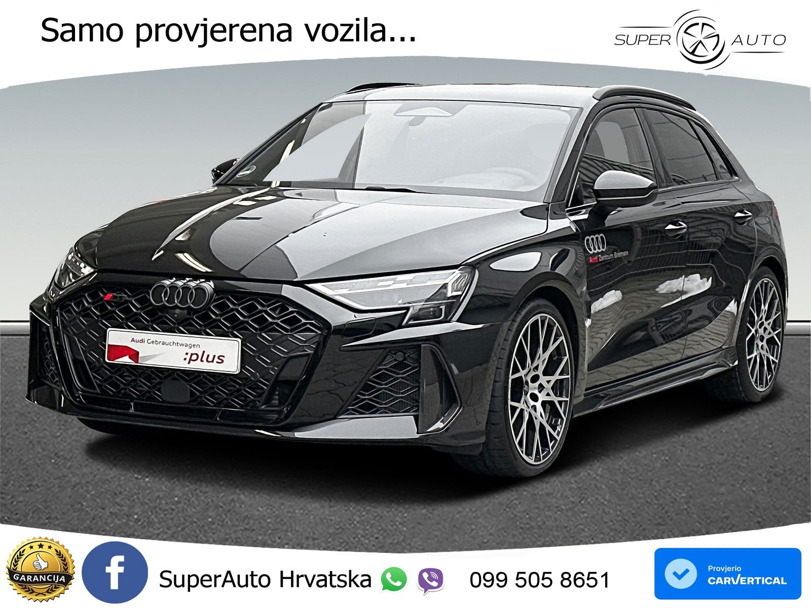Audi RS3 Sedan 2.5 TFSI (400 KS) quattro S tronic LED+GR SJED+ACC