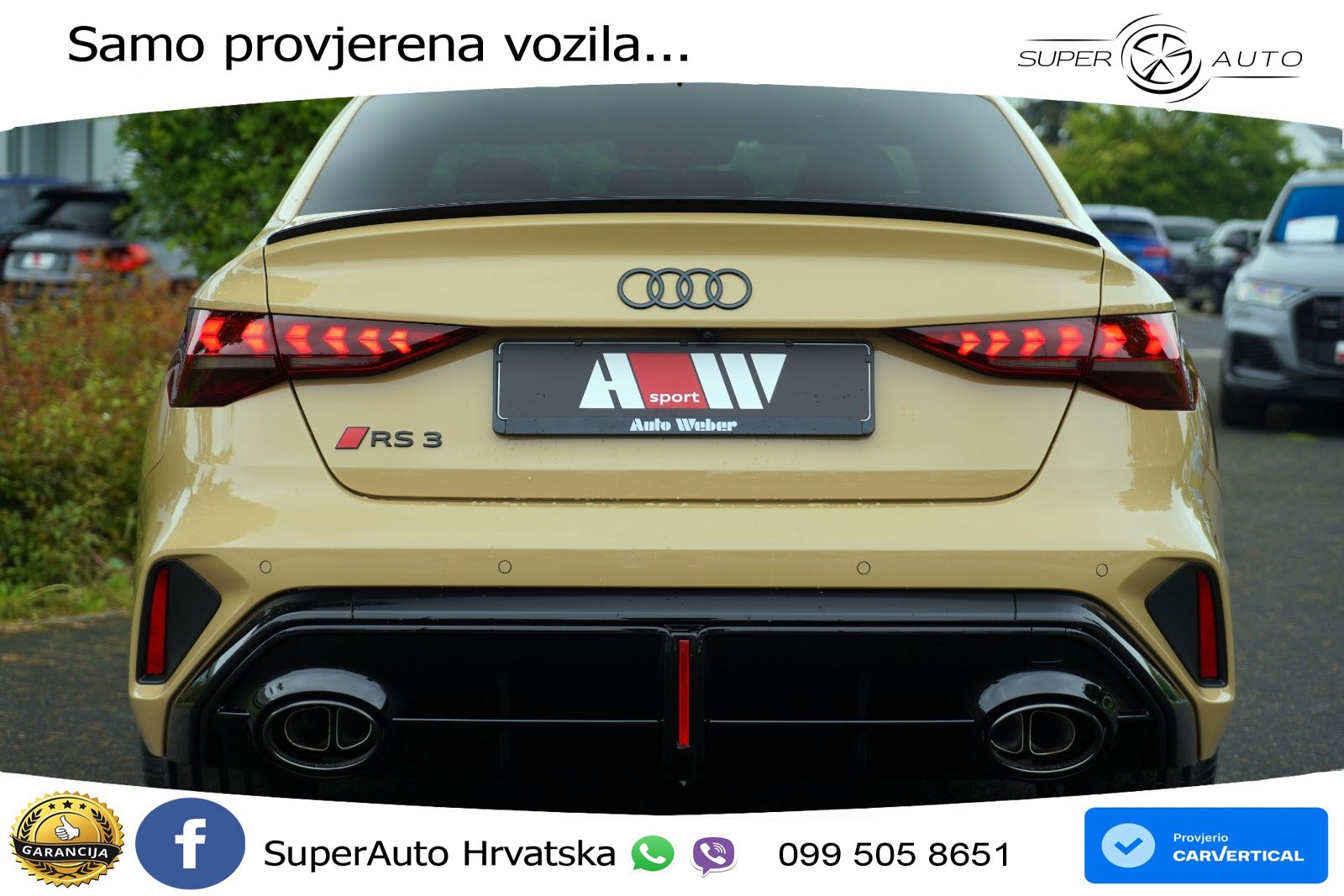 Audi RS3 Sedan 2.5 TFSI (400 KS) quattro S tronic LED+GR SJED+ACC