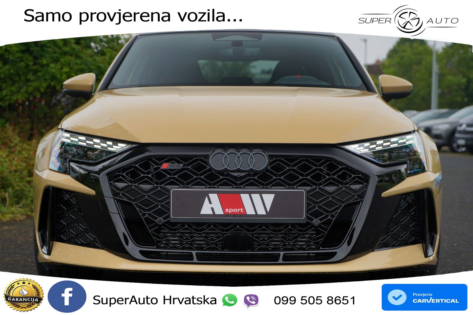 Audi RS3 Sedan 2.5 TFSI (400 KS) quattro S tronic LED+GR SJED+ACC