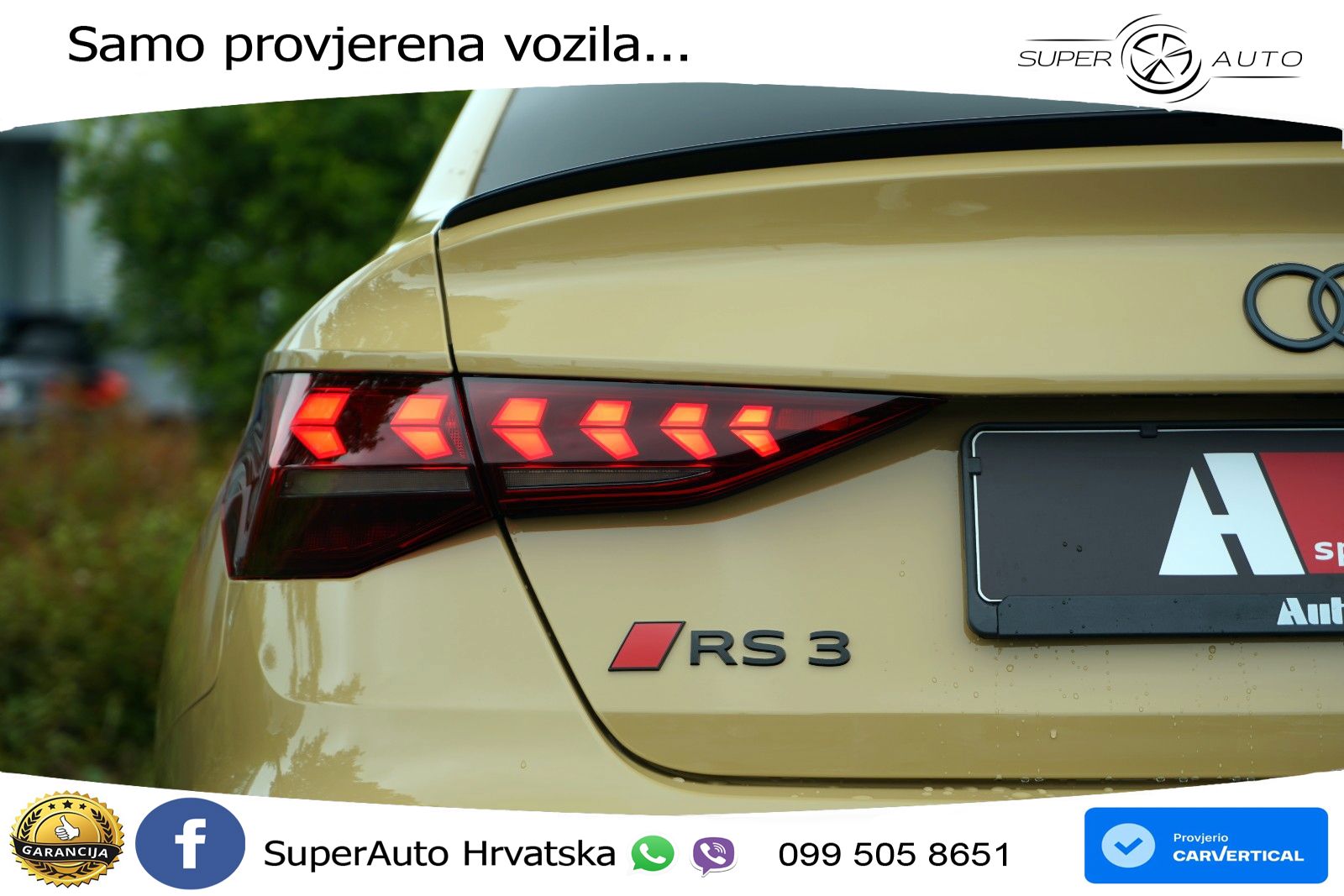 Audi RS3 Sedan 2.5 TFSI (400 KS) quattro S tronic LED+GR SJED+ACC