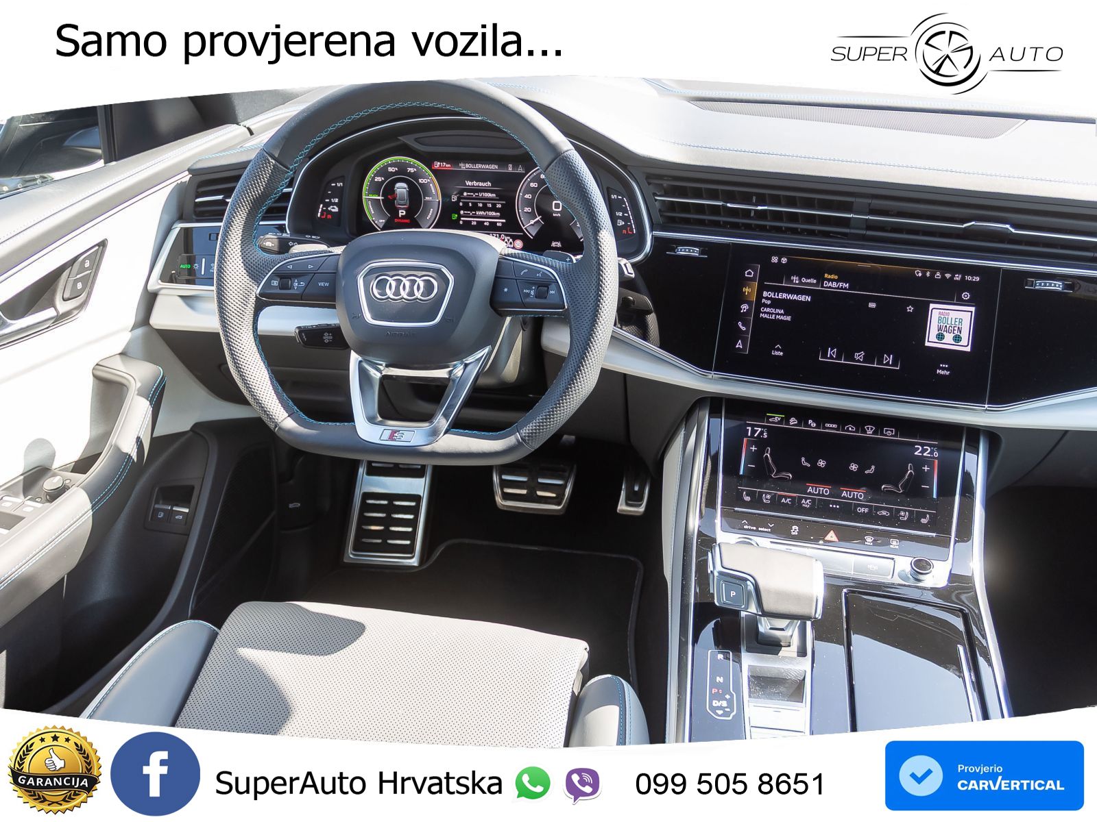 Audi Q8 60 TFSIe V6 (490 KS) quattro Tiptronic S line 489 KS MATRIX+GR SJED+KAM
