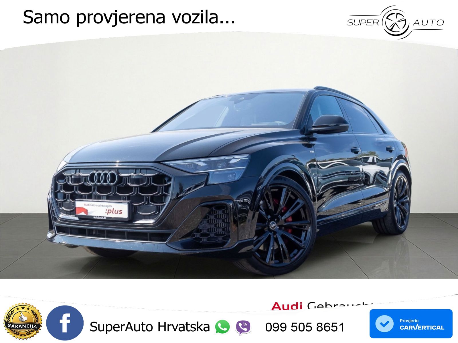 Audi Q8 60 TFSIe V6 (490 KS) quattro Tiptronic S line 489 KS MATRIX+GR SJED+KAM