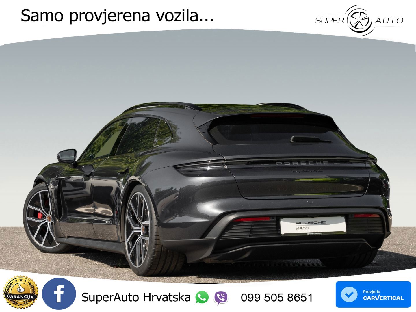 Porsche Taycan Sport Turismo 4S 105 kWh (598 KS)
