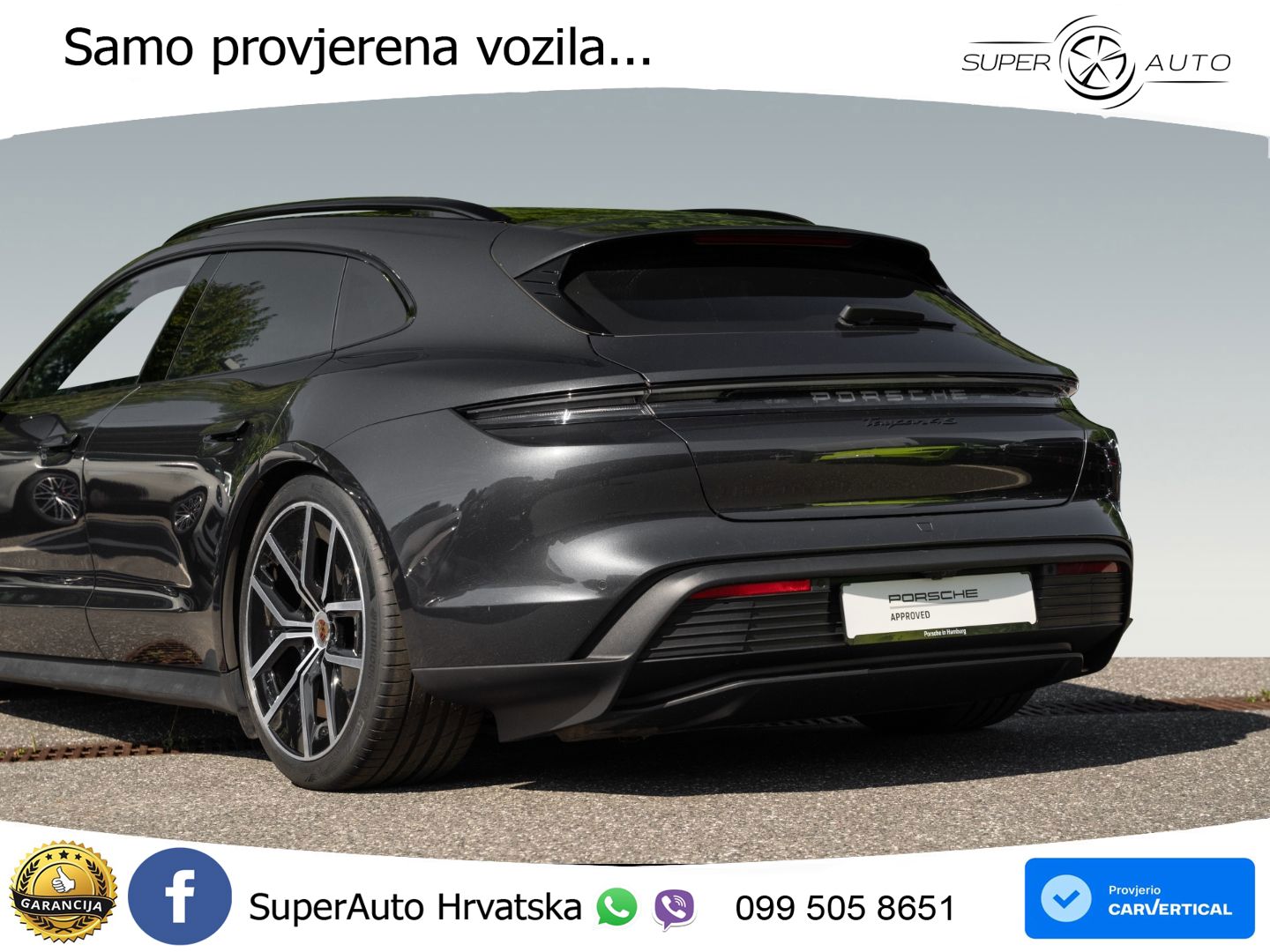 Porsche Taycan Sport Turismo 4S 105 kWh (598 KS)