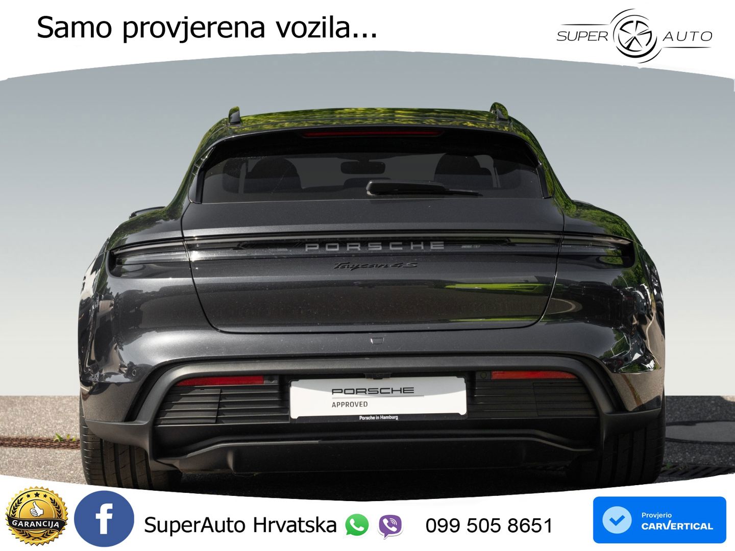 Porsche Taycan Sport Turismo 4S 105 kWh (598 KS)
