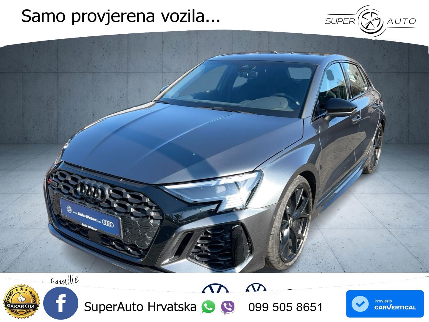 Audi RS3 Sportback 2.5 TFSI (400 KS) quattro S tronic