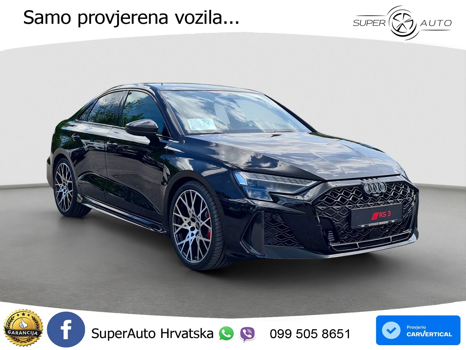 Audi RS3 Sedan 2.5 TFSI (400 KS) quattro S tronic LED+GR SJED+ACC