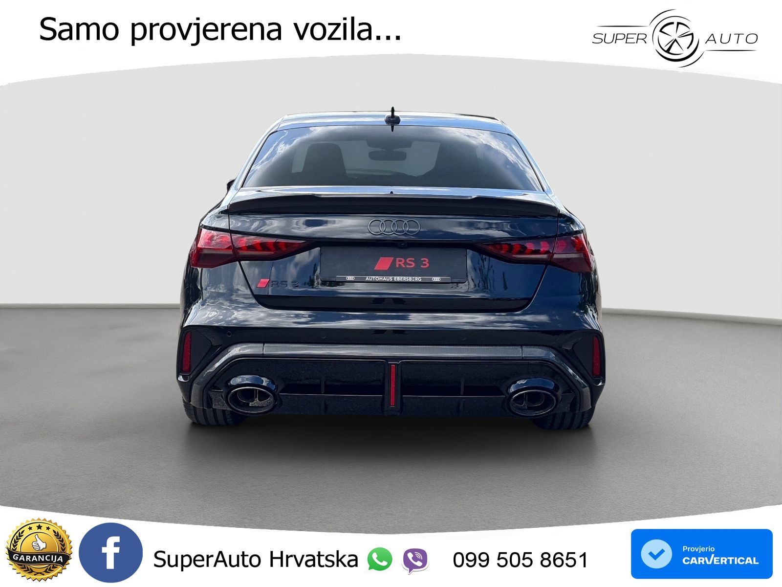 Audi RS3 Sedan 2.5 TFSI (400 KS) quattro S tronic LED+GR SJED+ACC