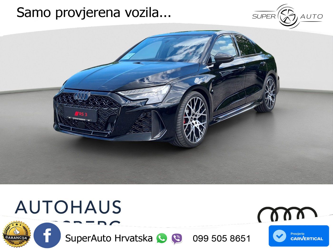 Audi RS3 Sedan 2.5 TFSI (400 KS) quattro S tronic LED+GR SJED+ACC
