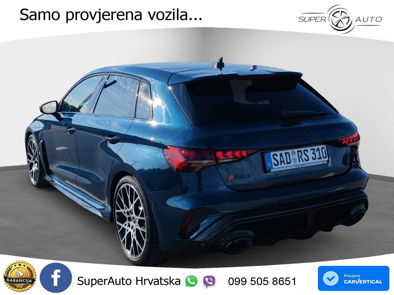 Audi RS3 Sedan 2.5 TFSI (400 KS) quattro S tronic LED+GR SJED+ACC