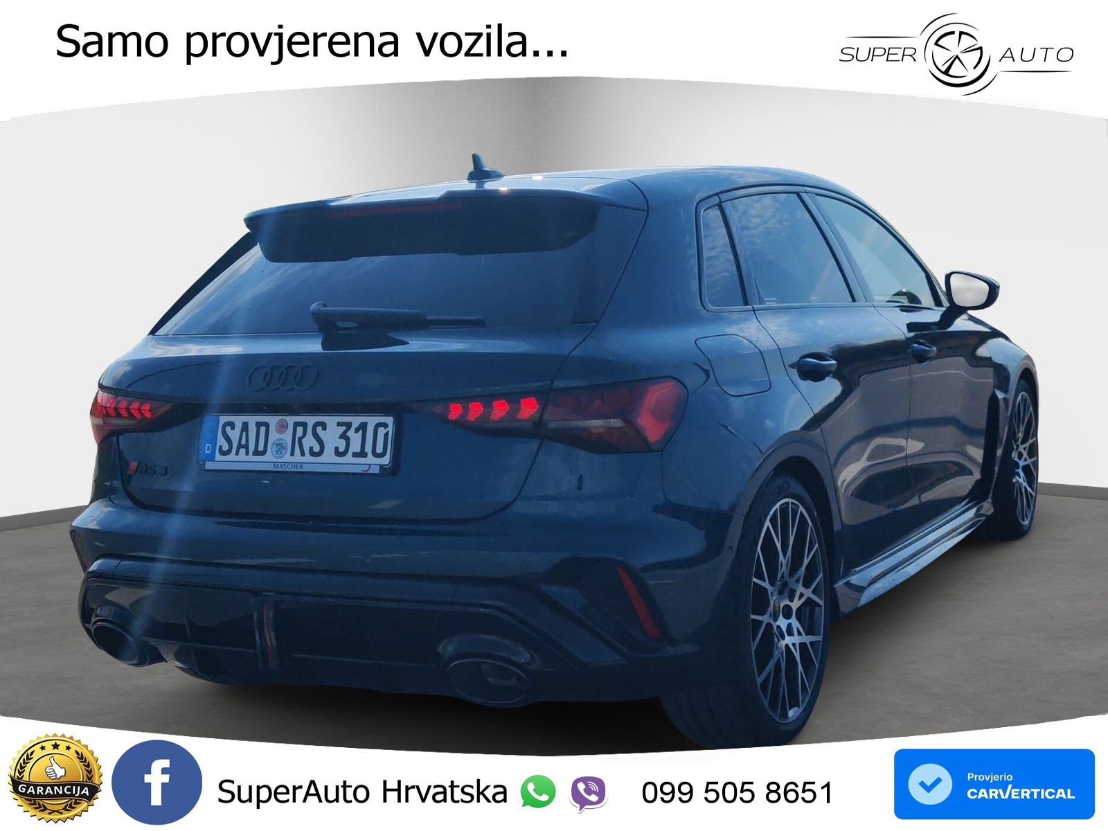 Audi RS3 Sedan 2.5 TFSI (400 KS) quattro S tronic LED+GR SJED+ACC