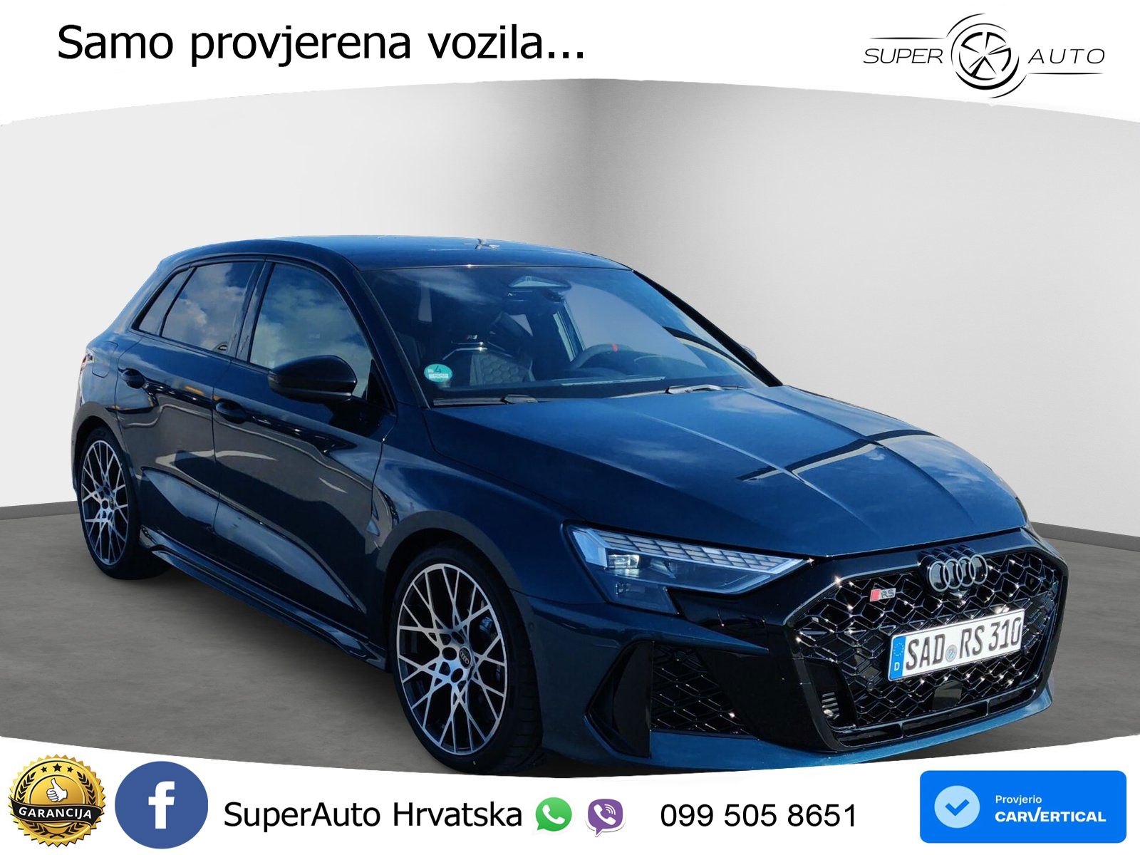 Audi RS3 Sedan 2.5 TFSI (400 KS) quattro S tronic LED+GR SJED+ACC
