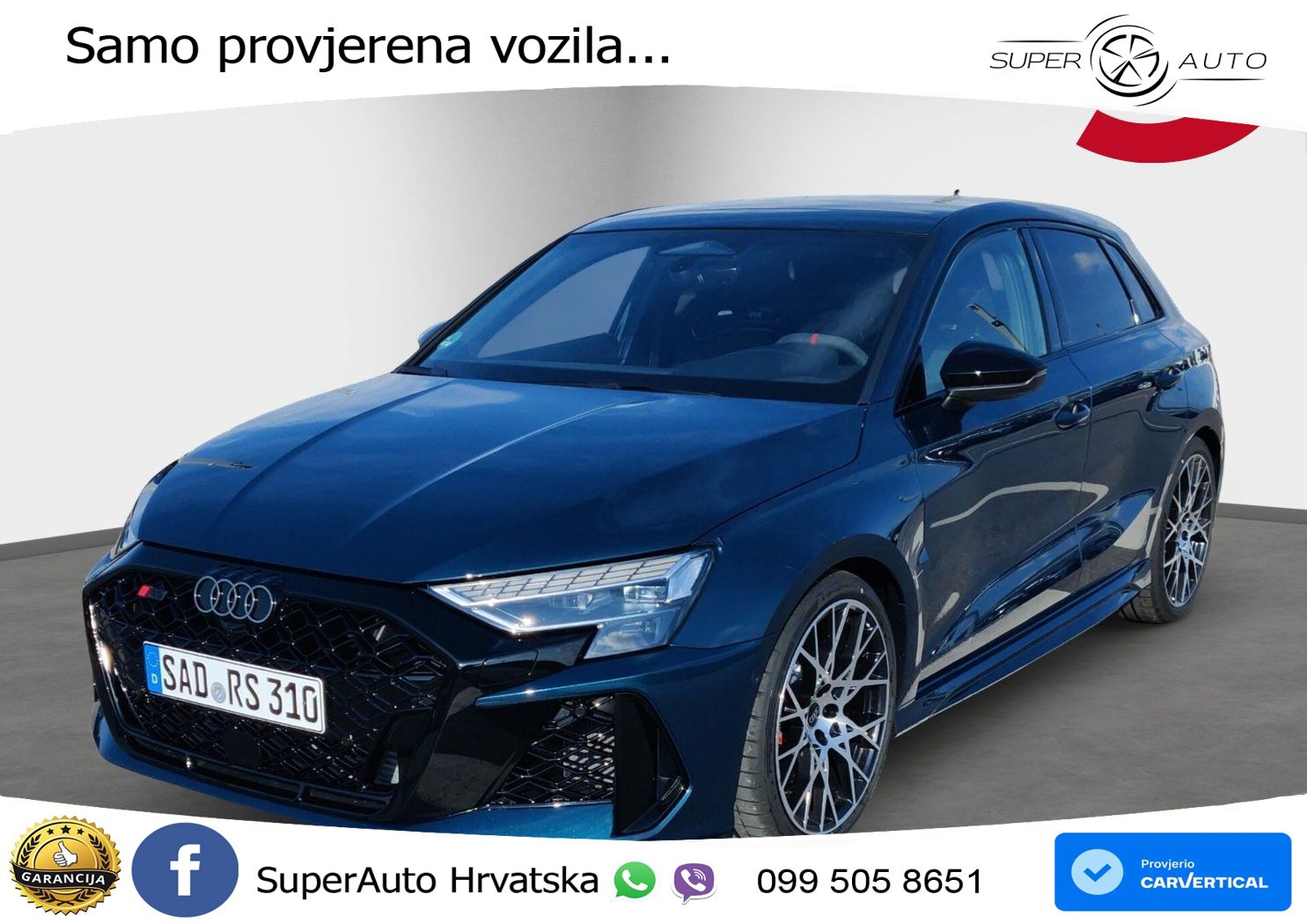 Audi RS3 Sedan 2.5 TFSI (400 KS) quattro S tronic LED+GR SJED+ACC