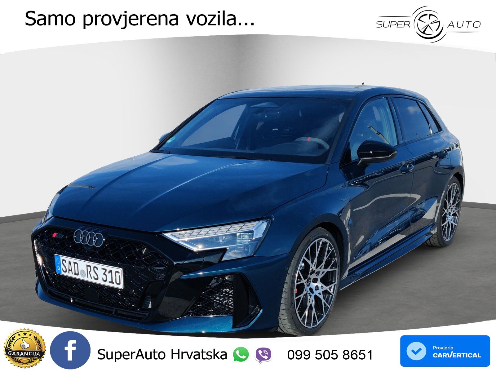 Audi RS3 Sedan 2.5 TFSI (400 KS) quattro S tronic LED+GR SJED+ACC