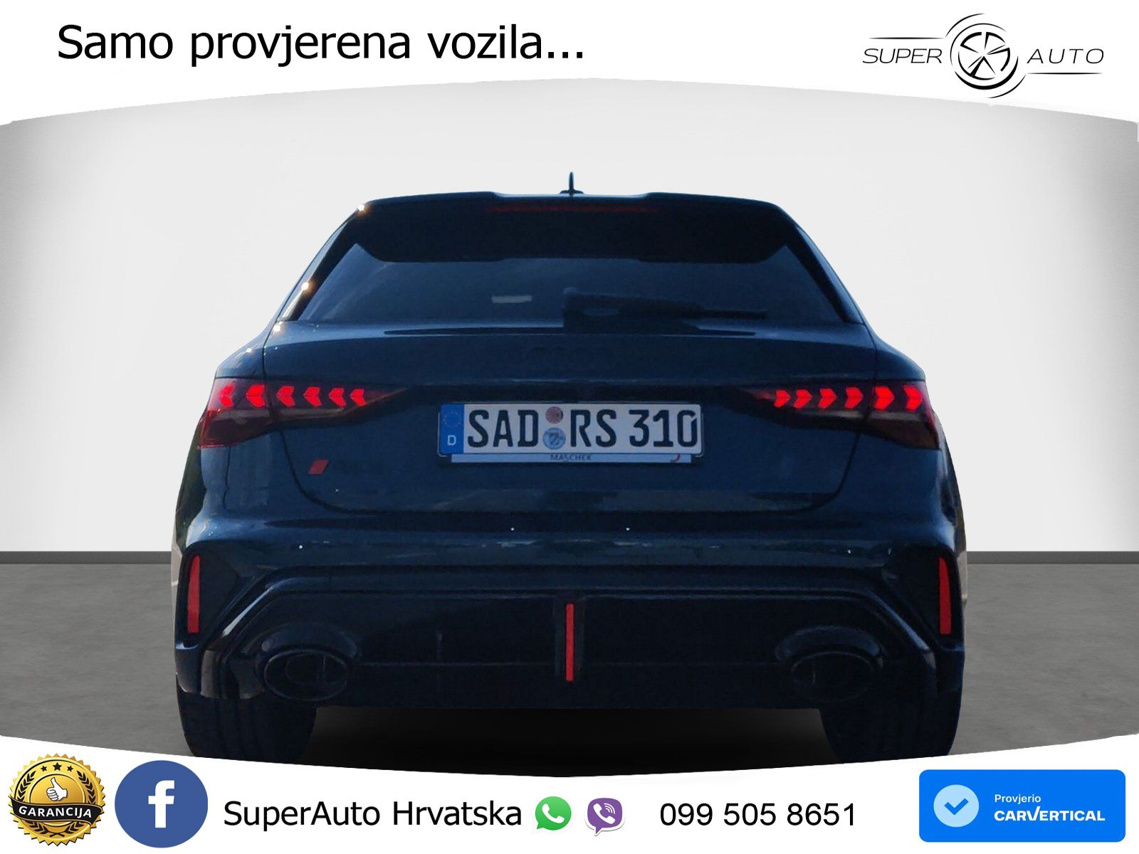 Audi RS3 Sedan 2.5 TFSI (400 KS) quattro S tronic LED+GR SJED+ACC